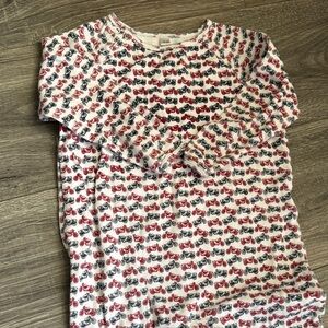 Triumph Kids Footie Pajamas with Red and Black Motocycles